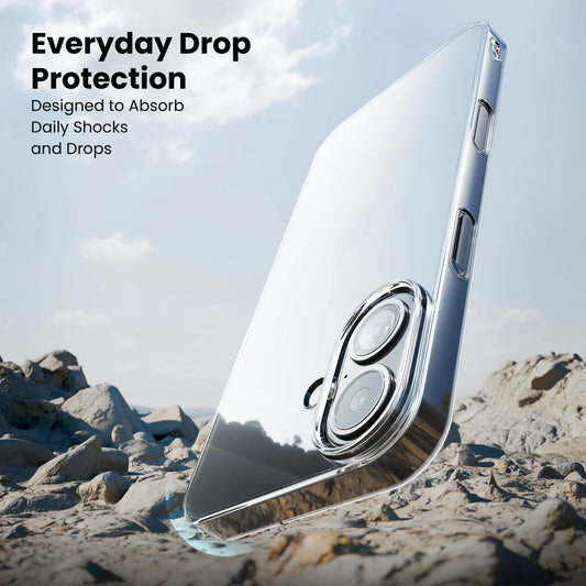 Anti-Yellow Clear Case - 2 Years warranty (Iphone 16)