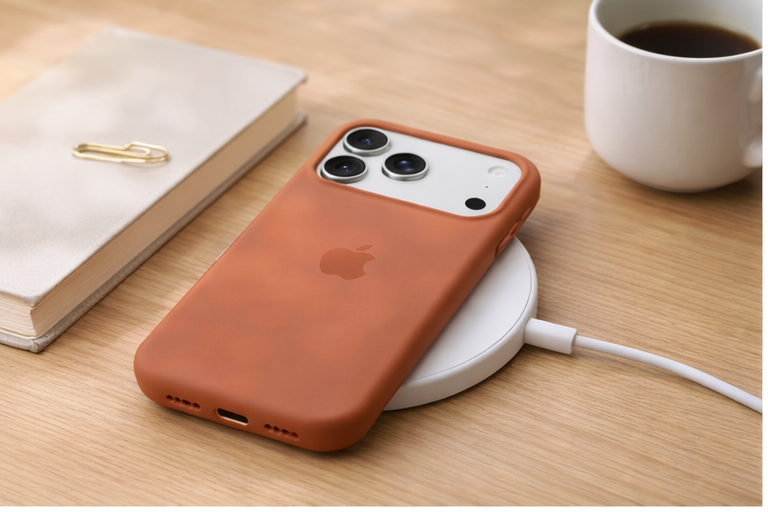 Premium Silicone Back Cover Iphone 17 Pro - Clay