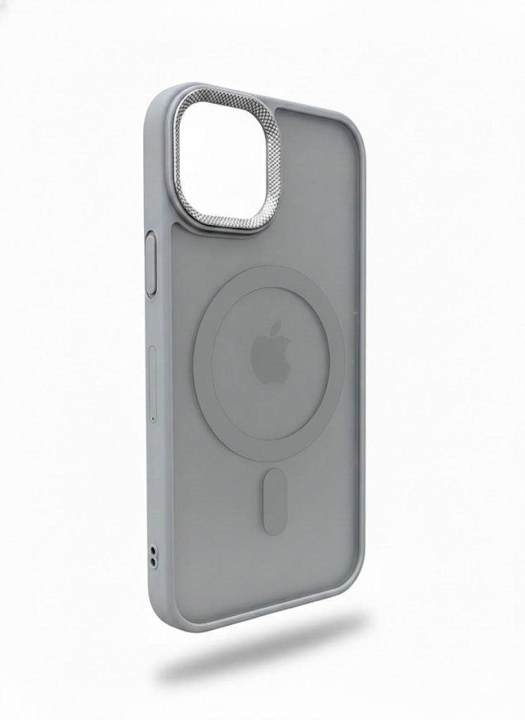 Premium Crystal Back Cover Iphone 15 - Grey Shield