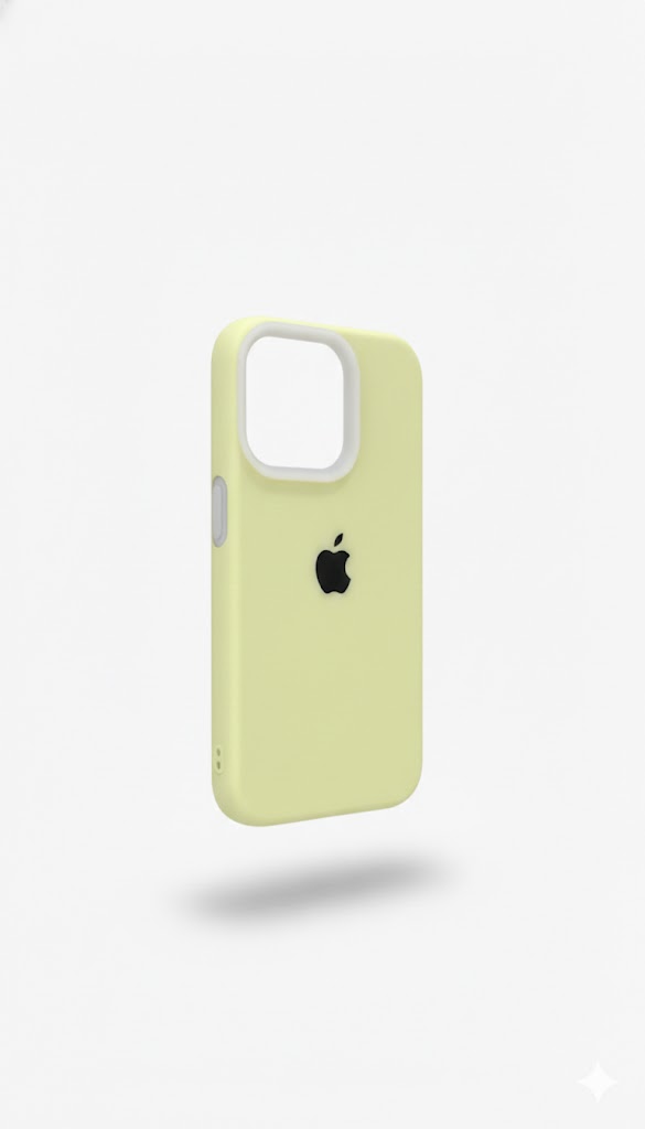 Premium Silicone Back Cover Iphone 13 Pro - Neon Green