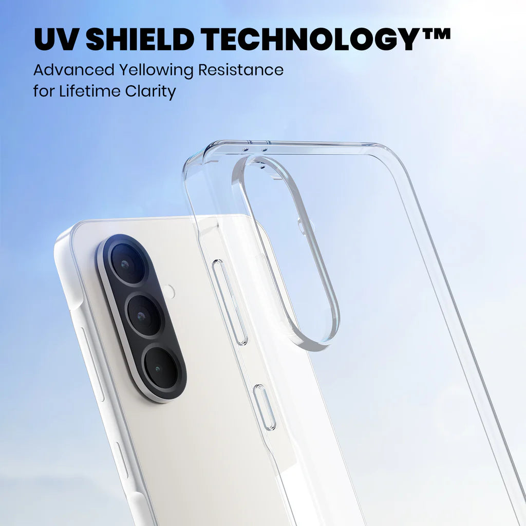 Anti-Yellow Clear Case - 2 Years warranty (Samsung A35)