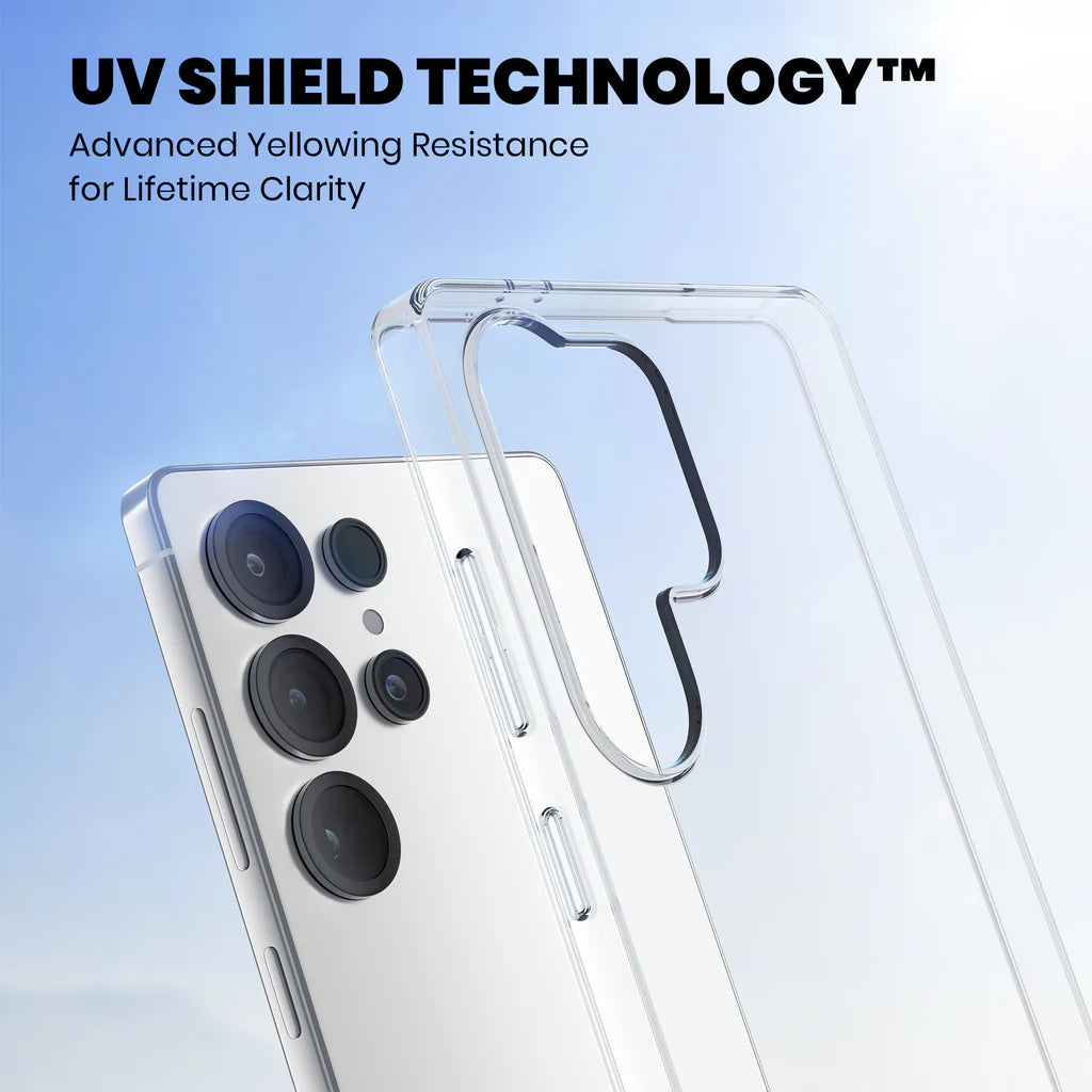 Anti-Yellow Clear Case - 2 Years warranty (Samsung s24 Ultra)