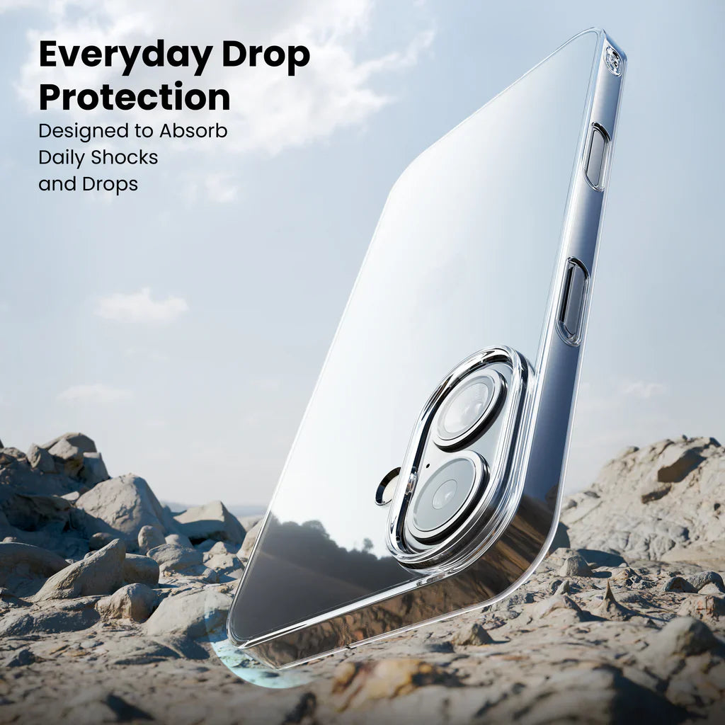 Anti-Yellow Clear Case - 2 Years warranty (Iphone 16)