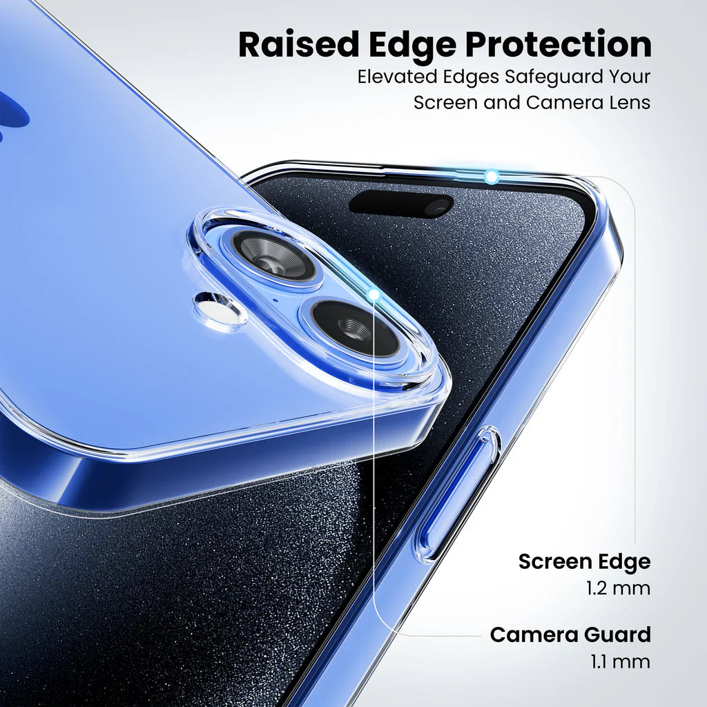 Anti-Yellow Clear Case - 2 Years warranty (Iphone 16)