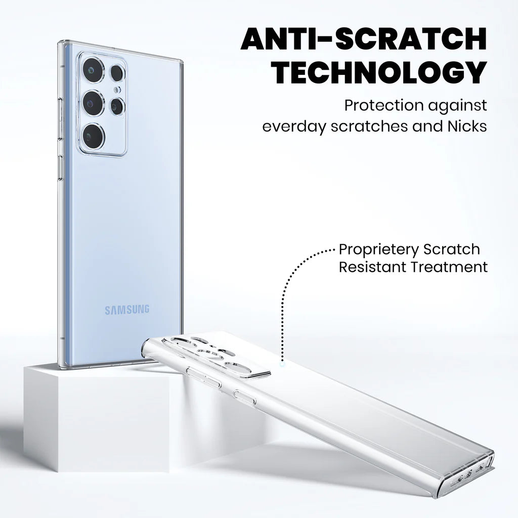 Anti-Yellow Clear Case - 2 Years warranty (Samsung s24 Ultra)