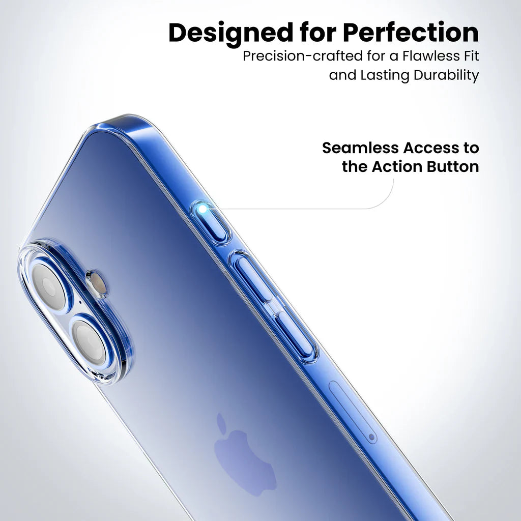 Anti-Yellow Clear Case - 2 Years warranty (Iphone 16)