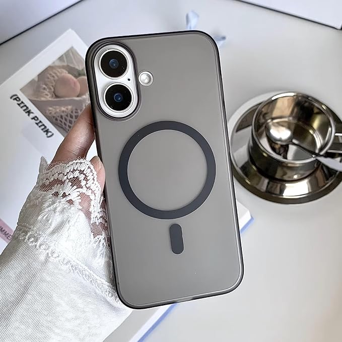 Premium Magnetic Transparent Back Cover For Iphone 16 Plus