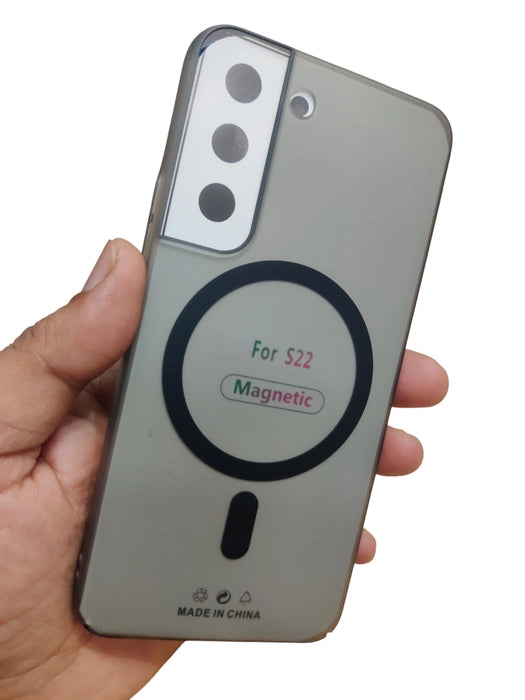 Magnetic Transparent Back Cover for Samsung Galaxy S22