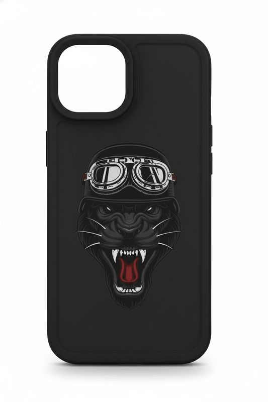 Midnight Rider Panther – Matte Black Impact Case (Iphone, 13,14,15,13 Pro,14 Pro,15 Pro,16 Pro)