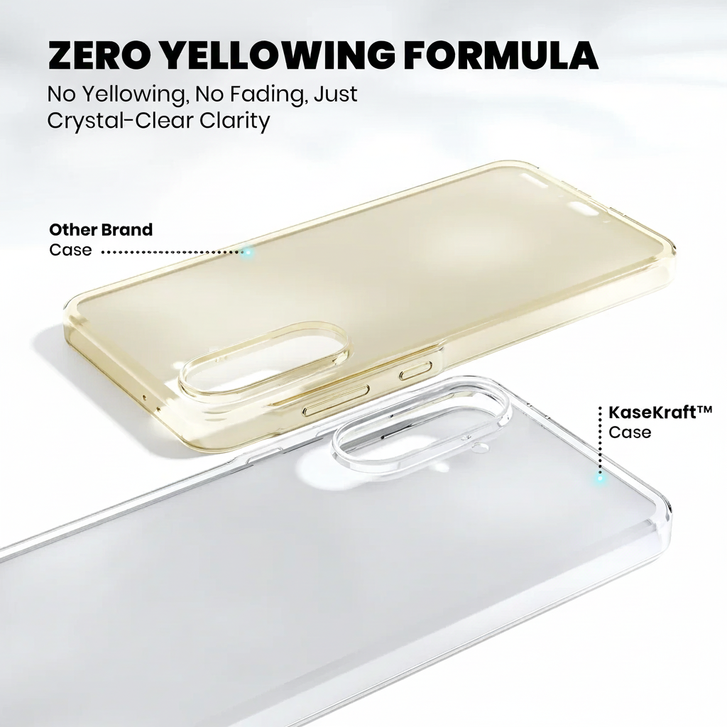 Anti-Yellow Clear Case - 2 Years warranty (Samsung Galaxy A55)