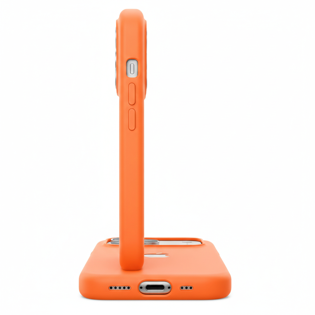 Premium Silicone Back Cover Iphone 17 Pro - Orange