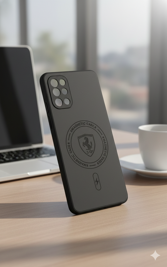 Magnetic Matte Back Cover for OnePlus 8T | Slim Shockproof Case | Premium Black Finish