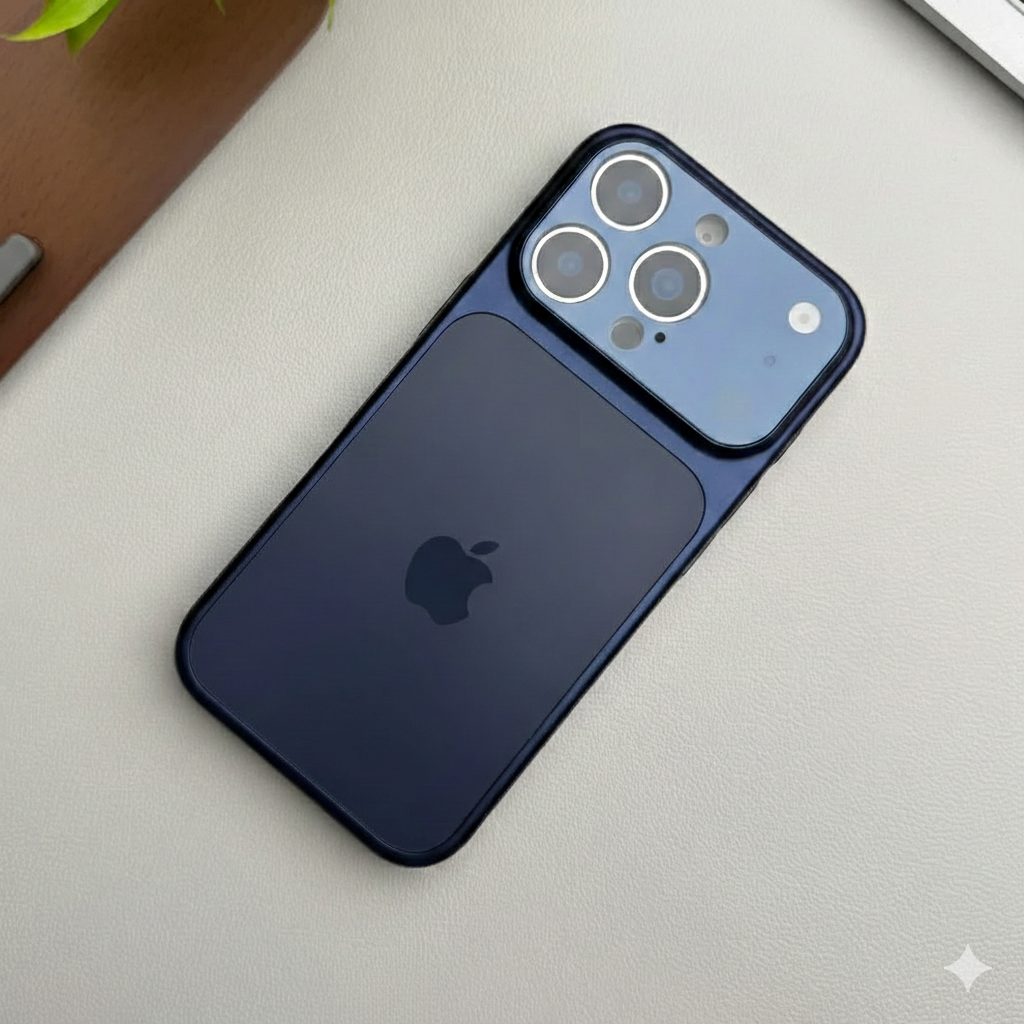 Converter Back Cover - IPhone 15 Pro to IPhone 17 Pro  - Blue