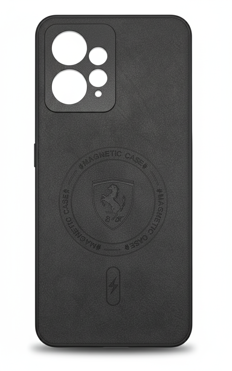 Magnetic Matte Back Cover for Redmi Note 12 | Slim Shockproof Case | Premium Finish