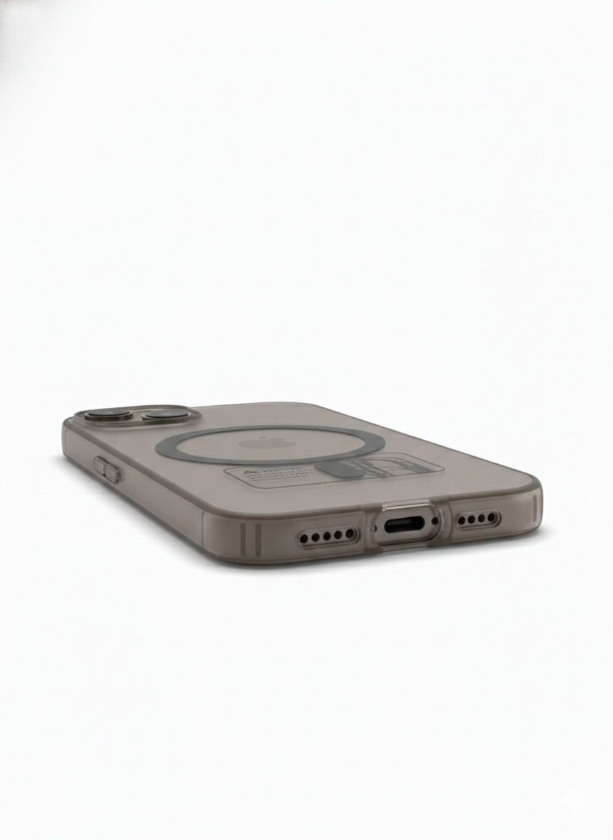 Premium Magnetic Transparent Back Cover For Iphone 13