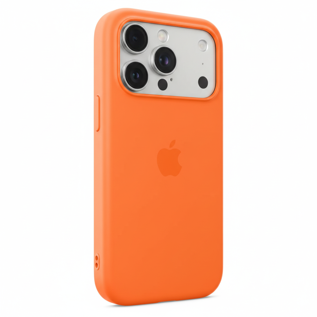 Premium Silicone Back Cover Iphone 17 Pro - Orange