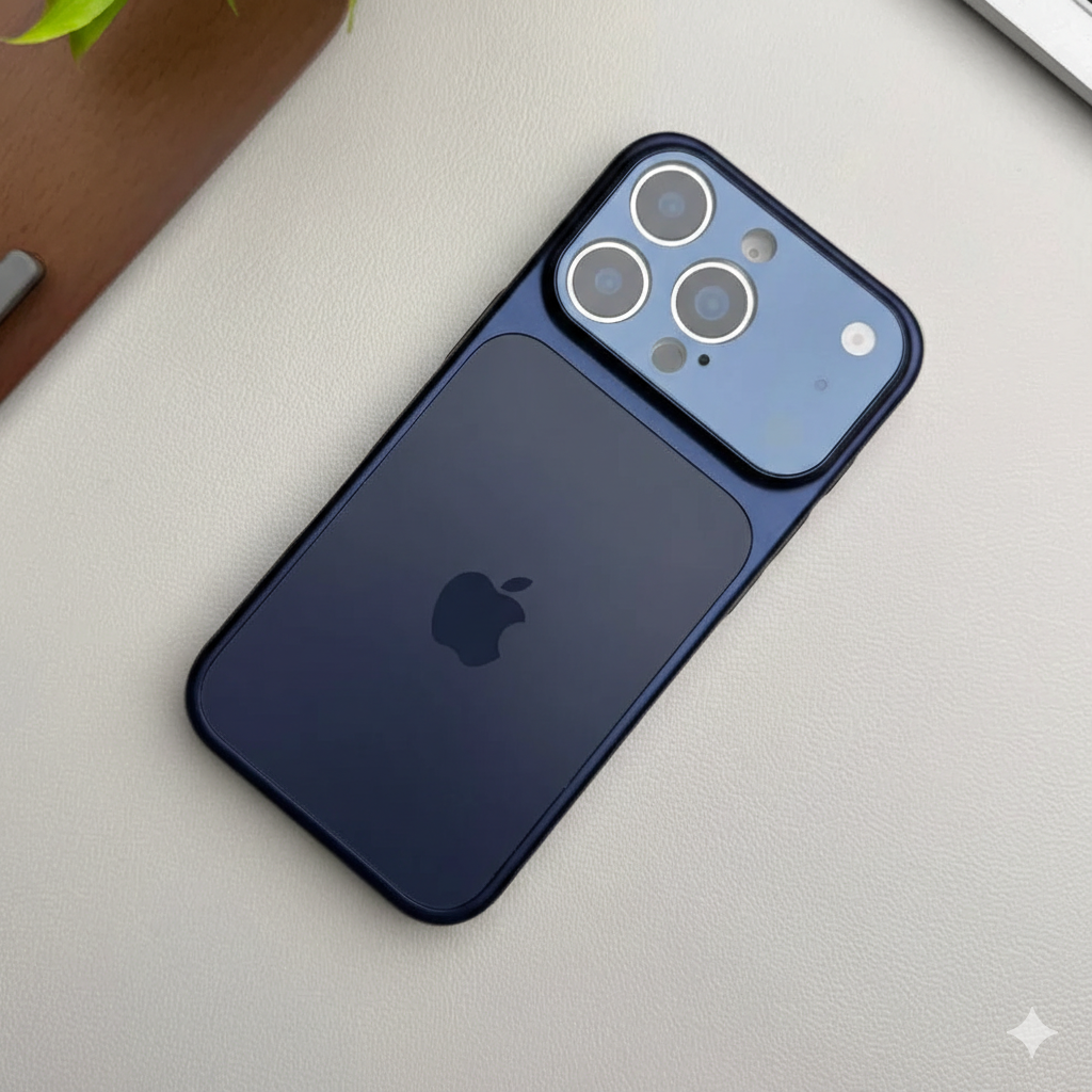 Converter Back Cover - IPhone 15 Pro to IPhone 17 Pro  - Blue