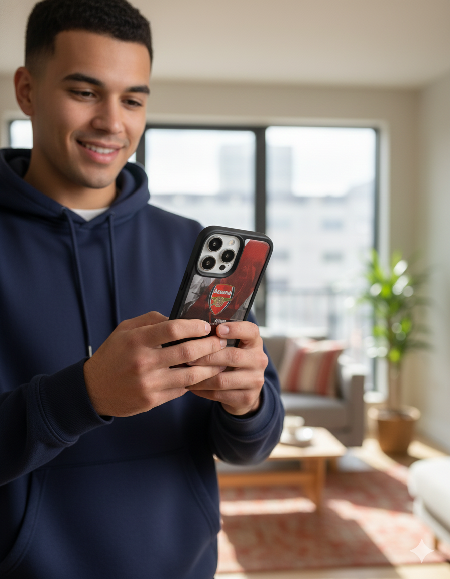 The North London Legacy: Arsenal F.C. Official Crest Case (Iphone, 13,14,15,13 Pro,14 Pro,15 Pro,16 Pro)