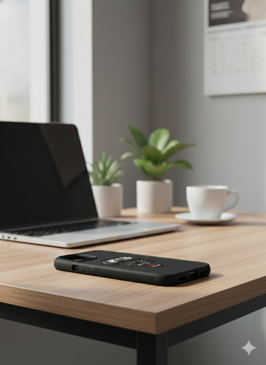 Midnight Rider Panther – Matte Black Impact Case (Iphone, 13,14,15,13 Pro,14 Pro,15 Pro,16 Pro)