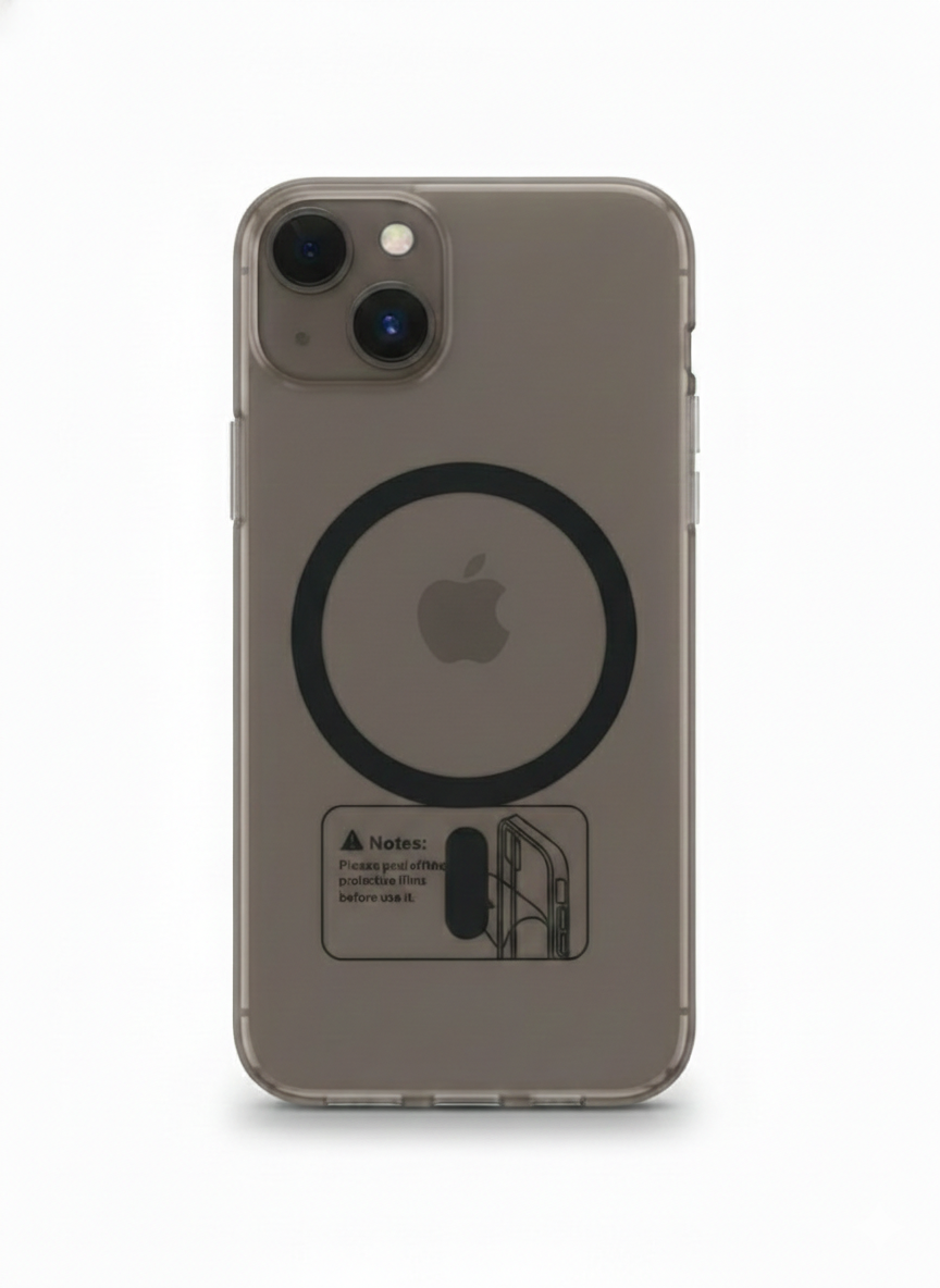 Premium Magnetic Transparent Back Cover For Iphone 13