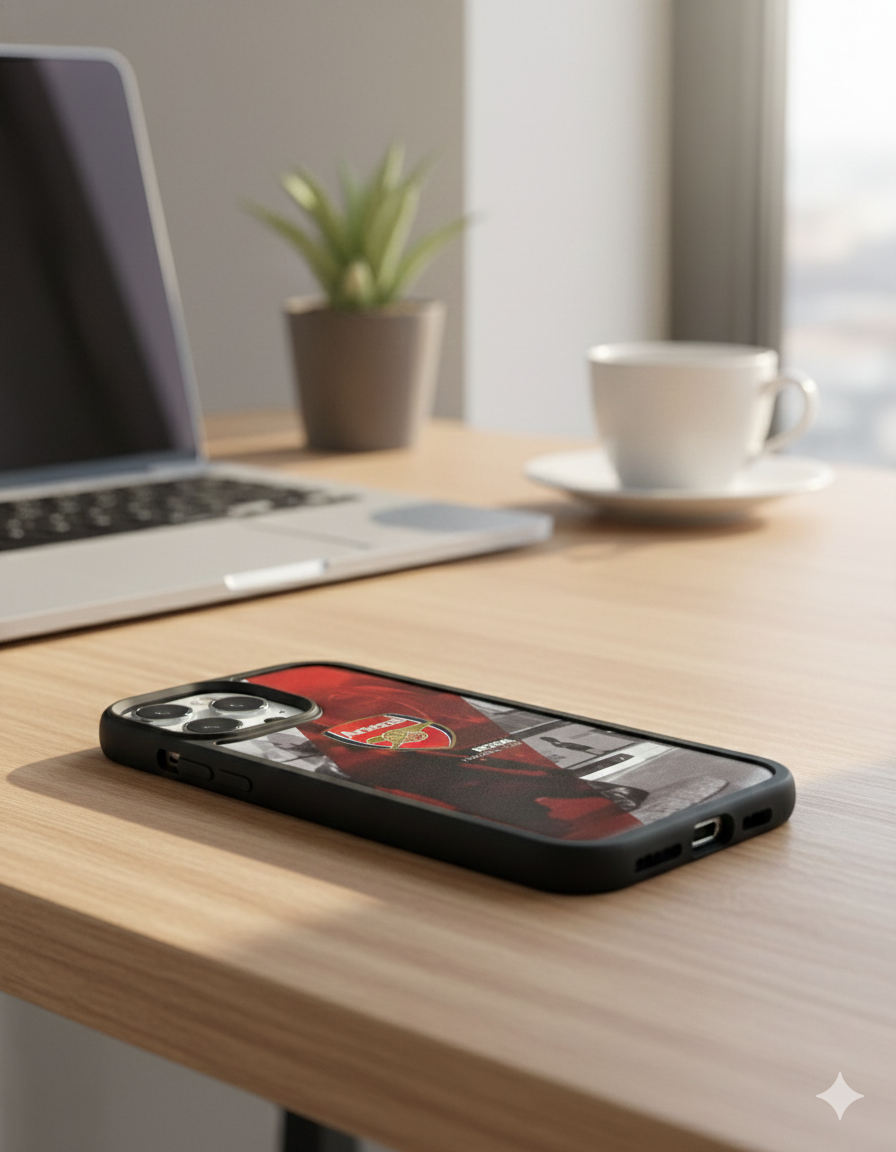 The North London Legacy: Arsenal F.C. Official Crest Case (Iphone, 13,14,15,13 Pro,14 Pro,15 Pro,16 Pro)