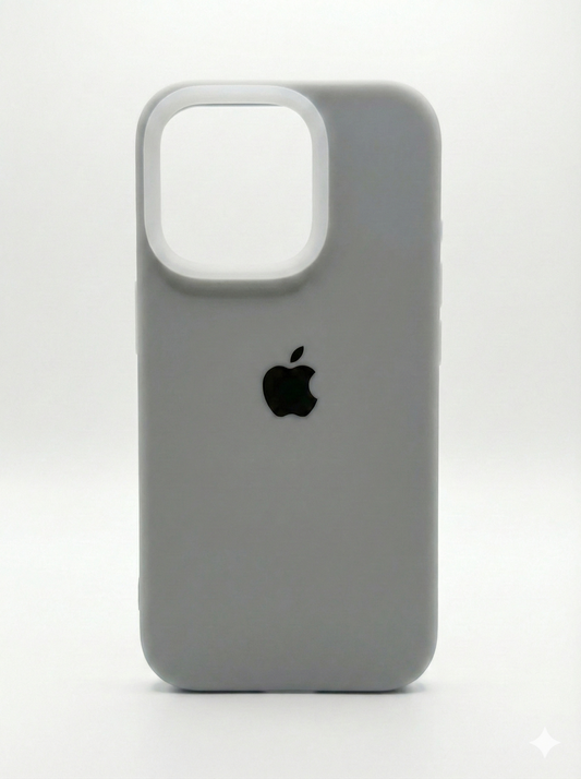 Premium Silicone Back Cover Iphone 14 Pro - Grey