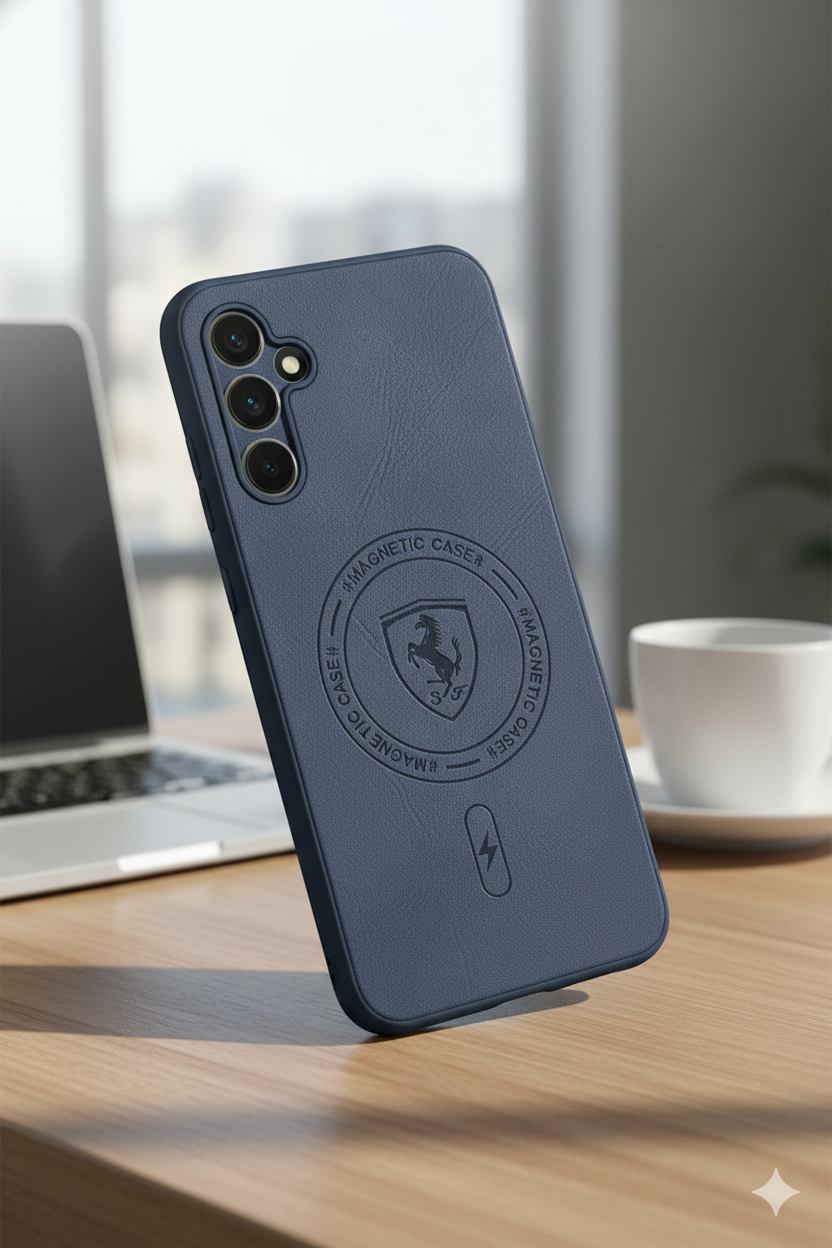 Magnetic Back Cover Case for Samsung Galaxy M34 | Matte Finish | MagSafe Compatible | Shockproof Protection