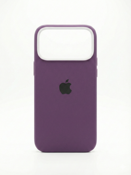 Premium Silicone Back Cover For Iphone 17 Pro max - Purple