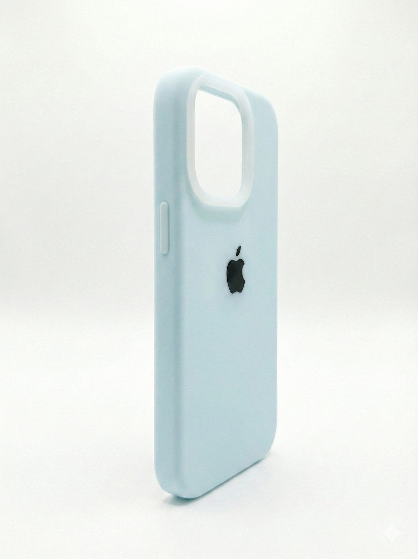 Premium Silicone Back Cover For Iphone 16 Pro - Sea Blue