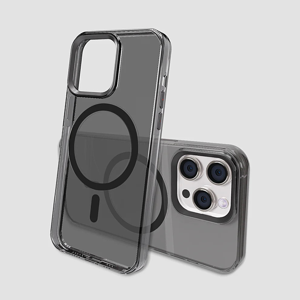 Premium Magnetic Transparent Back Cover For Iphone 15 Pro Max