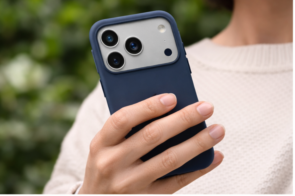 Premium Silicone Back Cover Iphone 17 Pro - Blue