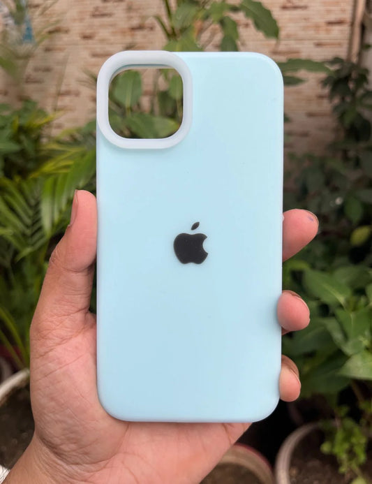 Premium Silicon Back Cover Iphone 14 Pro - Sea Blue