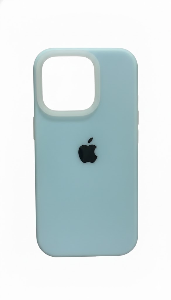 Premium Silicone Back Cover Iphone 15 - Sea Blue